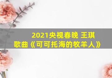 2021央视春晚 王琪歌曲《可可托海的牧羊人》